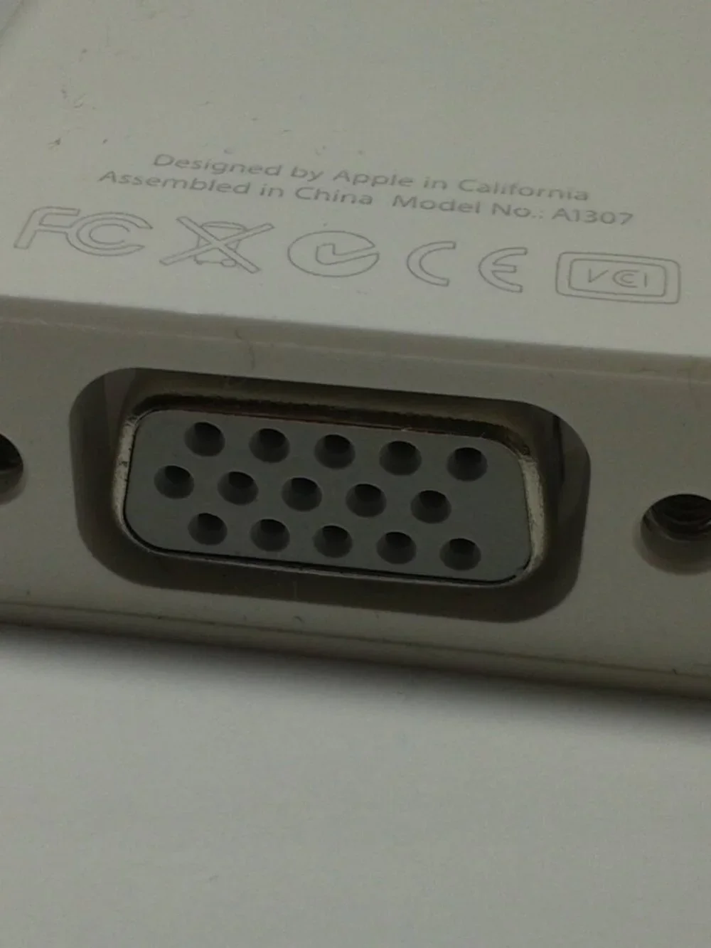 Genuine Apple A1307 Mini Display Port to VGA(F) Adapter USED Tested Good
